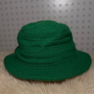 Donegal Hats of Ireland Castlebar Green 
Wool Tweed Bucket Hat